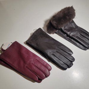 Women's leather gloves